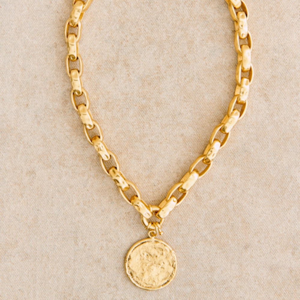 Sezane Gold Pendant Necklace